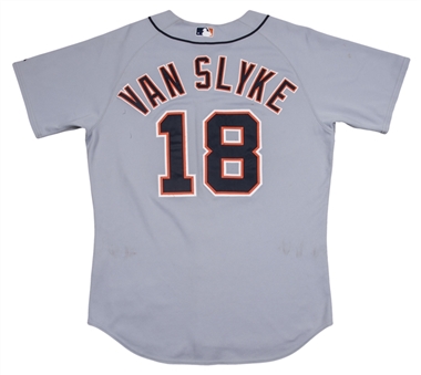 2007 Andy Van Slyke Spring Training Worn Detroit Tigers Coachs Road Jersey (MLB Authenticated)